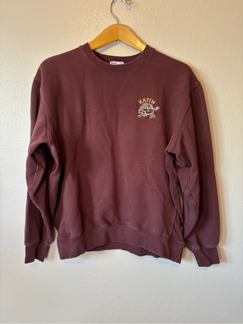 Katin dash emb crew neck sweatshirt
